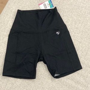 High waisted bicycle shorts